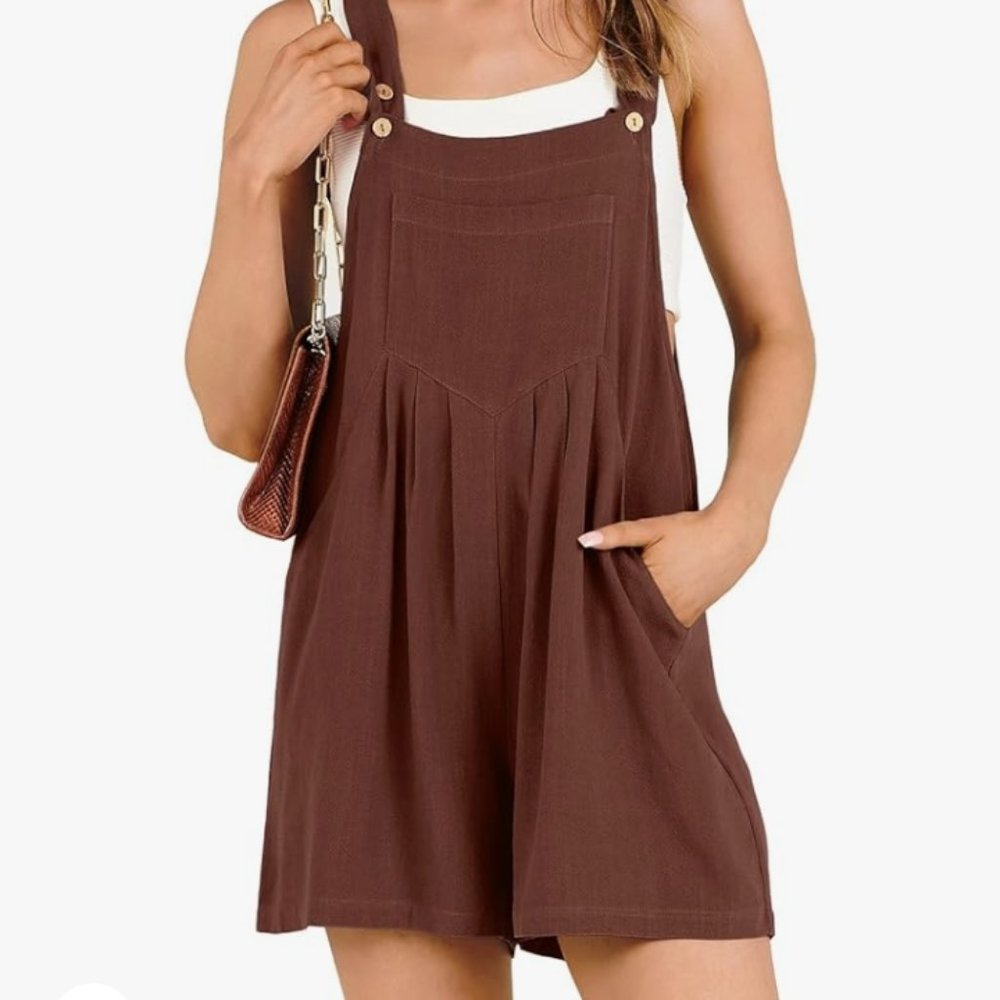 NWT Bib Overall Romper - Size Large